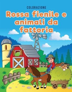 Colorazione rossa fienile e animali da fattoria - Kids, Coloring Pages for