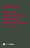 Süden ist unten und hell. Norden ist oben und dunkel