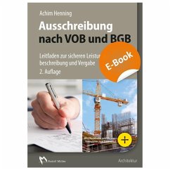 Ausschreibung nach VOB und BGB - E-Book (PDF) (eBook, PDF) - Henning, Achim