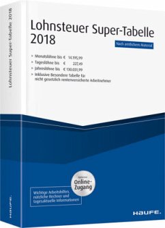 Lohnsteuer-Supertabelle 2018