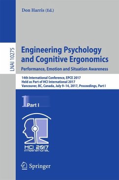 Cover Engineering Psychology and Cognitive Ergonomics: Performance, Emotion and Situation Awareness