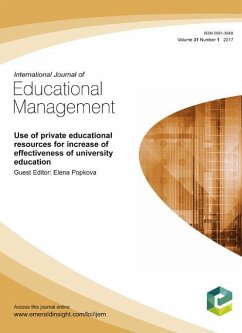 Cover Use of Private Educational Resources for Increase of Effectiveness of University Education (eBook, PDF)