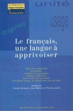 Le francais, une langue a apprivoiser (eBook, PDF)
