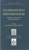 Aux origines de la phenomenologie (eBook, PDF)