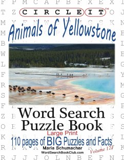 Circle It, Animals of Yellowstone, Large Print, Word Search, Puzzle Book