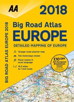 2018 Big Road Atlas Europe - AA Publishing