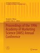 Proceedings of the 1996 Academy of... - Bild 1