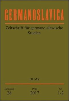 Cover Germanoslavica. Zeitschrift für germano-slawische Studien.