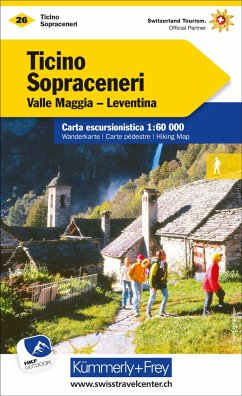 Tessin Sopraceneri Nr. 26 Wanderkarte 1:60 000