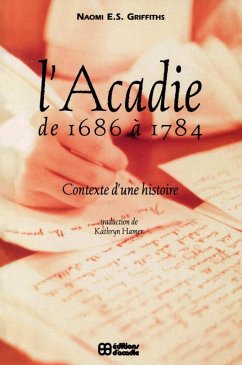Cover Acadie de 1686 a 1784 (eBook, PDF)