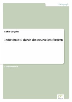 Cover Individualstil durch das Beurteilen fördern