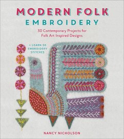 Modern Folk Embroidery (eBook, ePUB) - Nicholson, Nancy