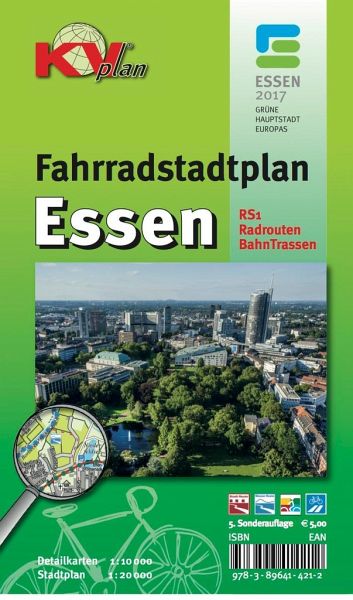 KVplan Sonderausgabe Fahrradstadtplan Essen - Landkarten portofrei bei  bücher.de