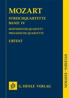 Streichquartette, Studienpartitur - Wolfgang Amadeus Mozart - Streichquartette, Band IV