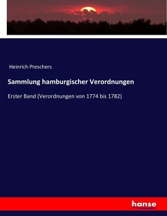 Sammlung hamburgischer Verordnungen - Preschers, Heinrich
