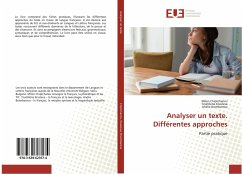 Analyser un texte. Différentes approches - Chiptchanov, Milen;Krasteva, Tzvétilena;Brambarova, Anélia