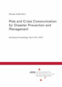 Risk and Crisis Communication for Disaster Prevention and Management - Klafft, Michael