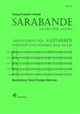 Sarabande (aus der Oper "Almira"), Bearbeitung für 4 Gitarren, Partitur + 2-facher Stimmensatz