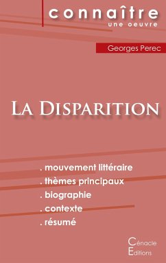 Fiche de lecture La Disparition de Georges Perec (Analyse littéraire de référence et résumé complet) - Perec, Georges