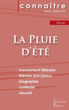 Fiche de lecture La Pluie d'été de Marguerite Duras (Analyse littéraire de référence et résumé complet) - Duras, Marguerite