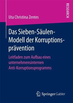 Das Sieben-Säulen-Modell der Korruptionsprävention - Zentes, Uta Christina