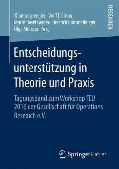 Entscheidungsunterstu¿tzung in Theorie und Praxis