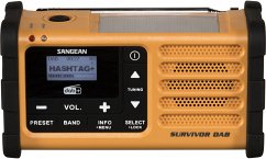 Sangean MMR-88 DAB+ gelb Notfall/Kurbel/Solar Radio