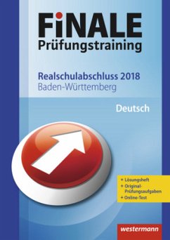 Cover Finale Prüfungstraining 2018 - Realschulabschluss Baden-Württemberg, Deutsch