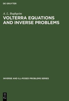 Cover Volterra Equations and Inverse Problems (eBook, PDF)