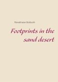Footprints in the sand desert
