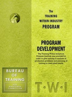 Cover Training Within Industry: Program Development