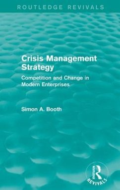 Crisis Management Strategy - Booth, Simon A