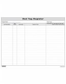 5S Red Tag Register Form