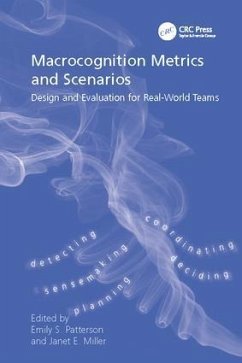 Macrocognition Metrics and Scenarios - Miller, Janet E