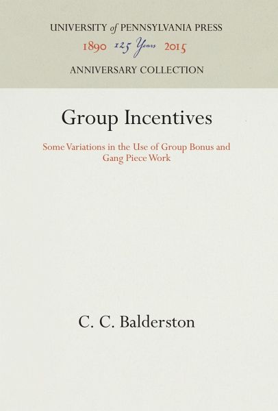 Group Incentives