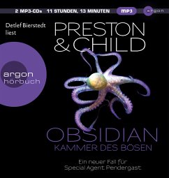 Obsidian - Kammer des Bösen / Pendergast Bd.16 (2 MP3-CDs) - Preston, Douglas;Child, Lincoln