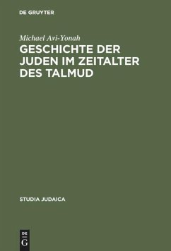 Cover Geschichte der Juden im Zeitalter des Talmud