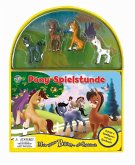 Pony-Spielstunde, Spielbuch + 4 Spielfiguren + ausklappbare Spielmatte