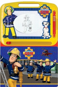 Feuerwehrmann Sam, Spielbuch + Zaubertafel zum Schreiben