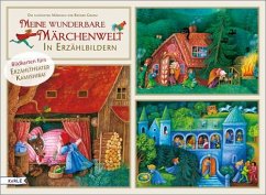 Meine wunderbare Märchenwelt in Erzählbildern. Bildkarten fürs Erzähltheater Kamishibai - Grimm, Jacob;Grimm, Wilhelm