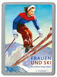 Cover Frauen und Ski, 20 Postkarten