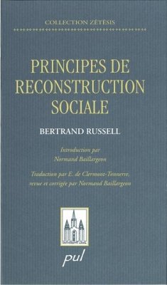 Principes de reconstruction sociale Les (eBook, PDF) - Bertrand Russell, Bertrand Russell