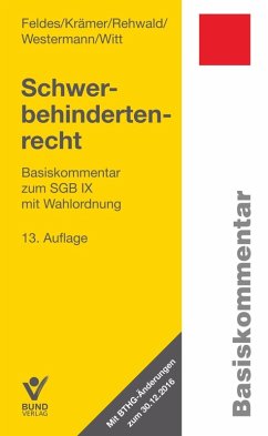 Schwerbehindertenrecht (eBook, ePUB) - Feldes, Werner; Krämer, Bettina; Rehwald, Rainer; Westermann, Bernd; Witt, Harald