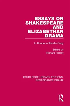 Cover Essays on Shakespeare and Elizabethan Drama (eBook, PDF)