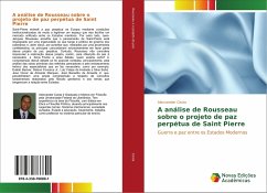 A análise de Rousseau sobre o projeto de paz perpétua de Saint Pierre