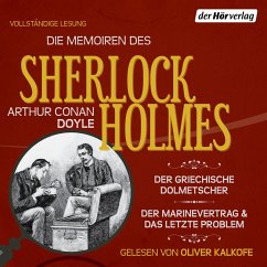 Die Memoiren des Sherlock Holmes: Der griechische Dolmetscher, Der Flottenvertrag & Das letzte Problem (MP3-Download) - Doyle, Arthur Conan