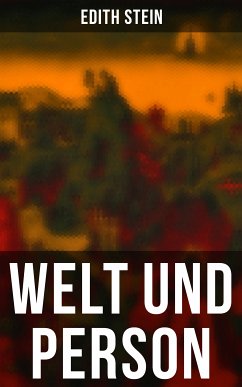 Welt und Person (eBook, ePUB) - Stein, Edith