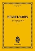 Violin Concerto E minor (eBook, PDF)