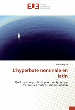 L'hyperbate nominale en latin - Popan, Marin