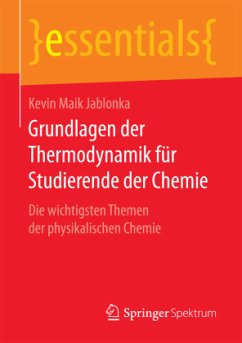 Cover Grundlagen der Thermodynamik für Studierende der Chemie